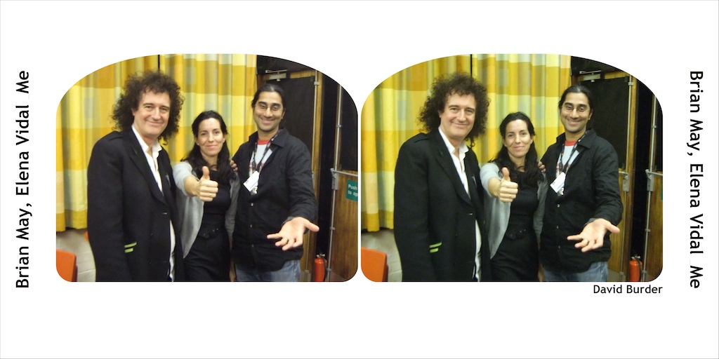 Brian May, Elena Vidal and Ketan Majmudar